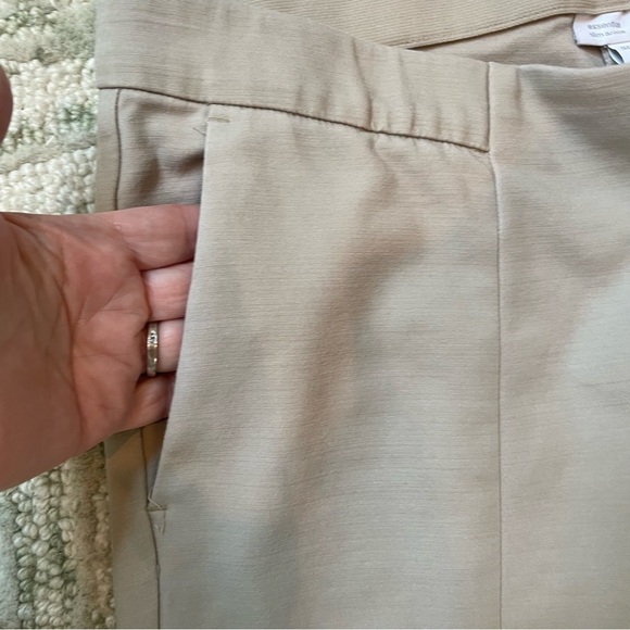 J. Jill Essential Slim Ankle Pockets Tall Pull On Flat Front Cotton Stretch Pant - Picture 3 of 13